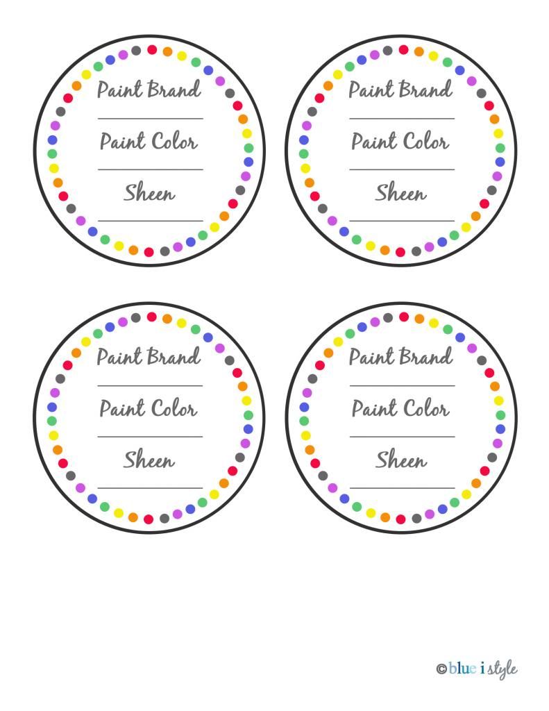 How to Store Leftover Paint + Free Printable Paint Labels