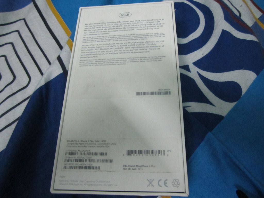 Bán Iphone 6 Plus Gold 16G hàng VN mới 100% FullBox chưa Active , giá rẻ nhất nè - 1