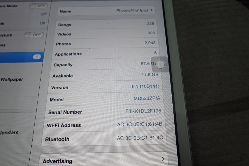 Bán nhanh Ipad mini White 64G OS 6.1 mới 90%,zin 100%, giá rẻ nhất nè - 1